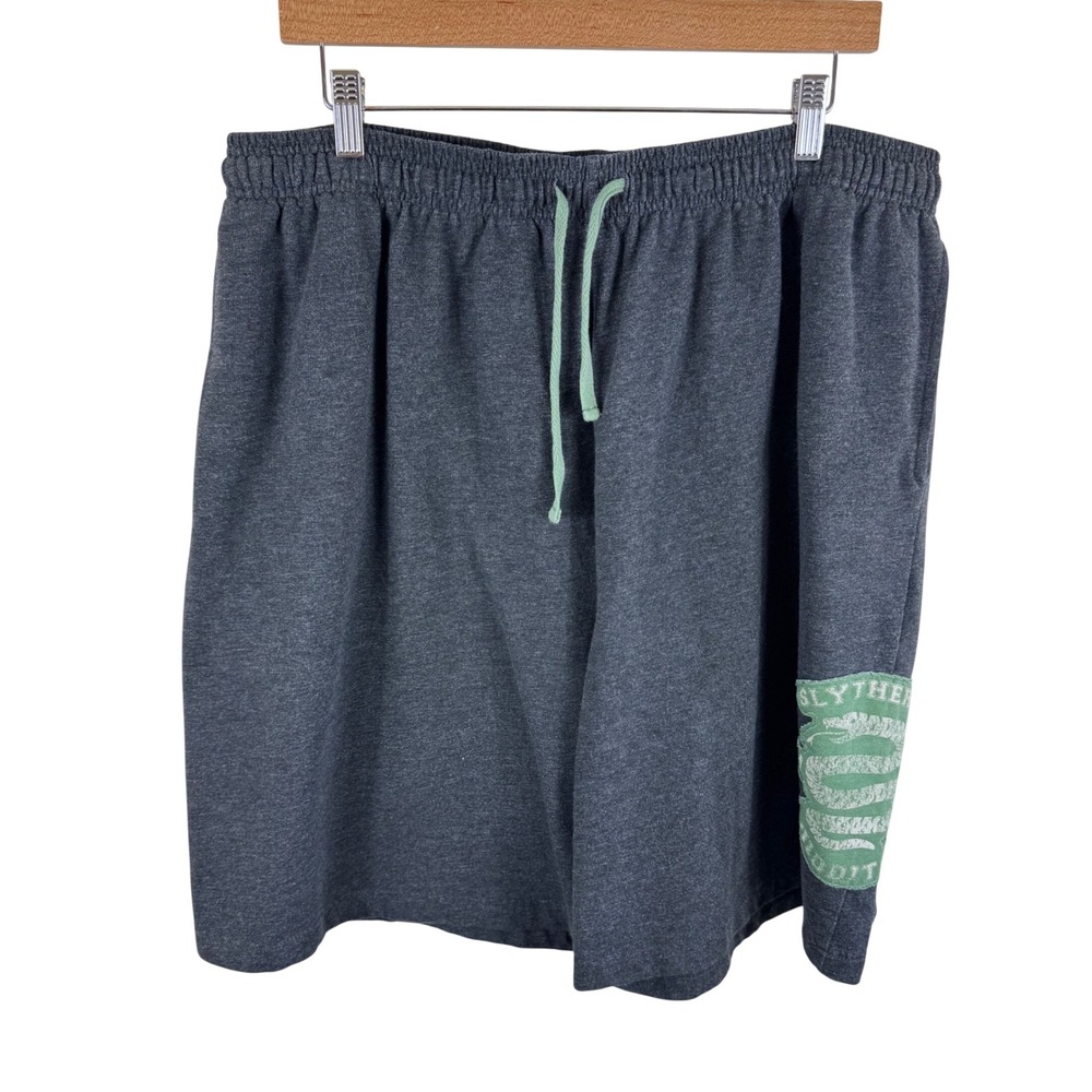 Harry Potter Universal Studios Slytherin Quidditch Sweat Shorts Mens 3X Gray